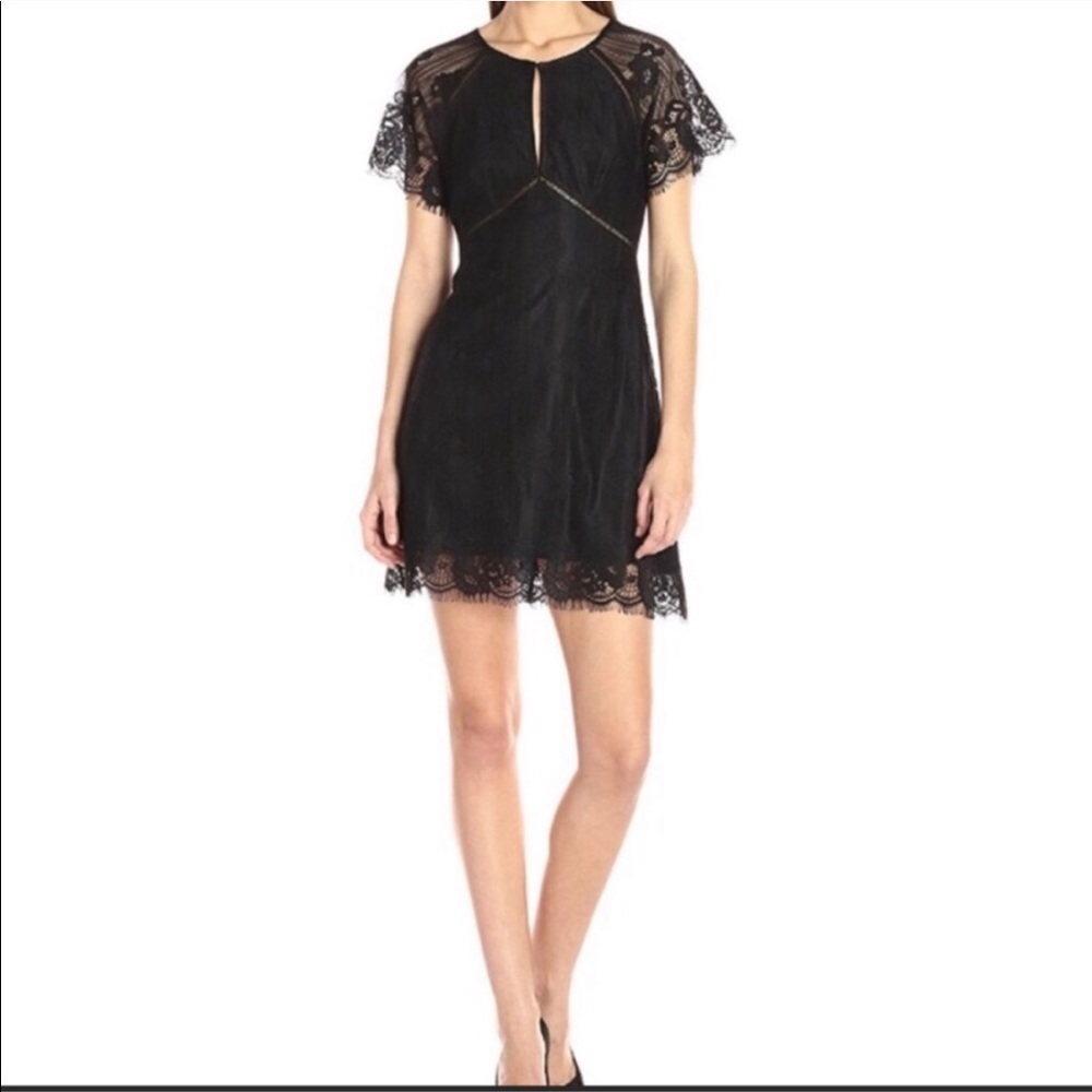 NWT ASTR The Label Shelley Black Lace Dress